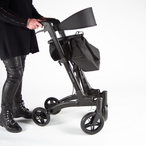 Rollator comfort - charcoal zwart - Afbeelding 4