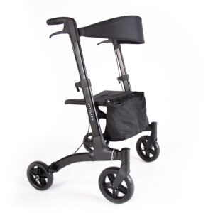 Rollator comfort - charcoal zwart
